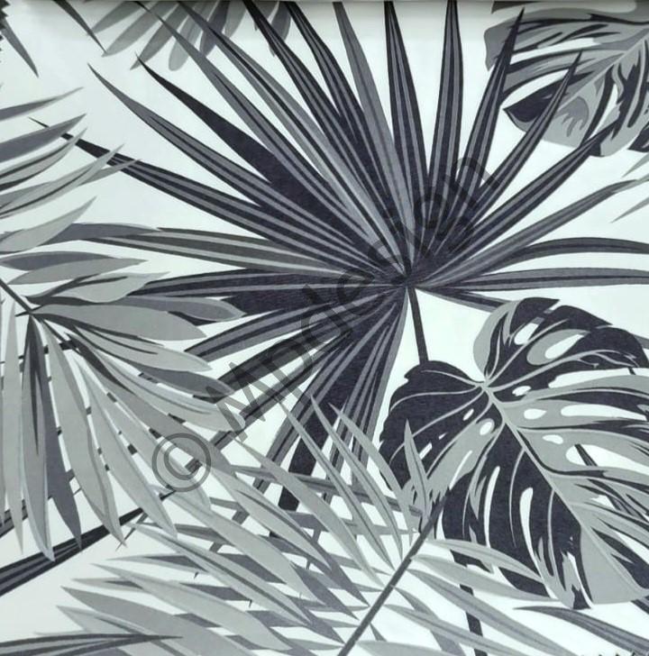 Palmunlehdet harmaa 280 cm